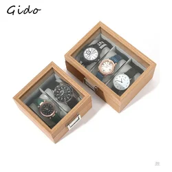 Wooden Watch Box for Exhibitors Jewelry Store Clock Watches Display Case Organizer Festival Party Best Gift 2/3/6/10/12 Slots