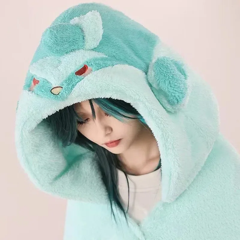 Novo 2025 genshin impacto cobertores com capuz tighnari scaramouche xiao kaveh kaeya venti hutao lyney capa de lã pijamas ★ ★ ★