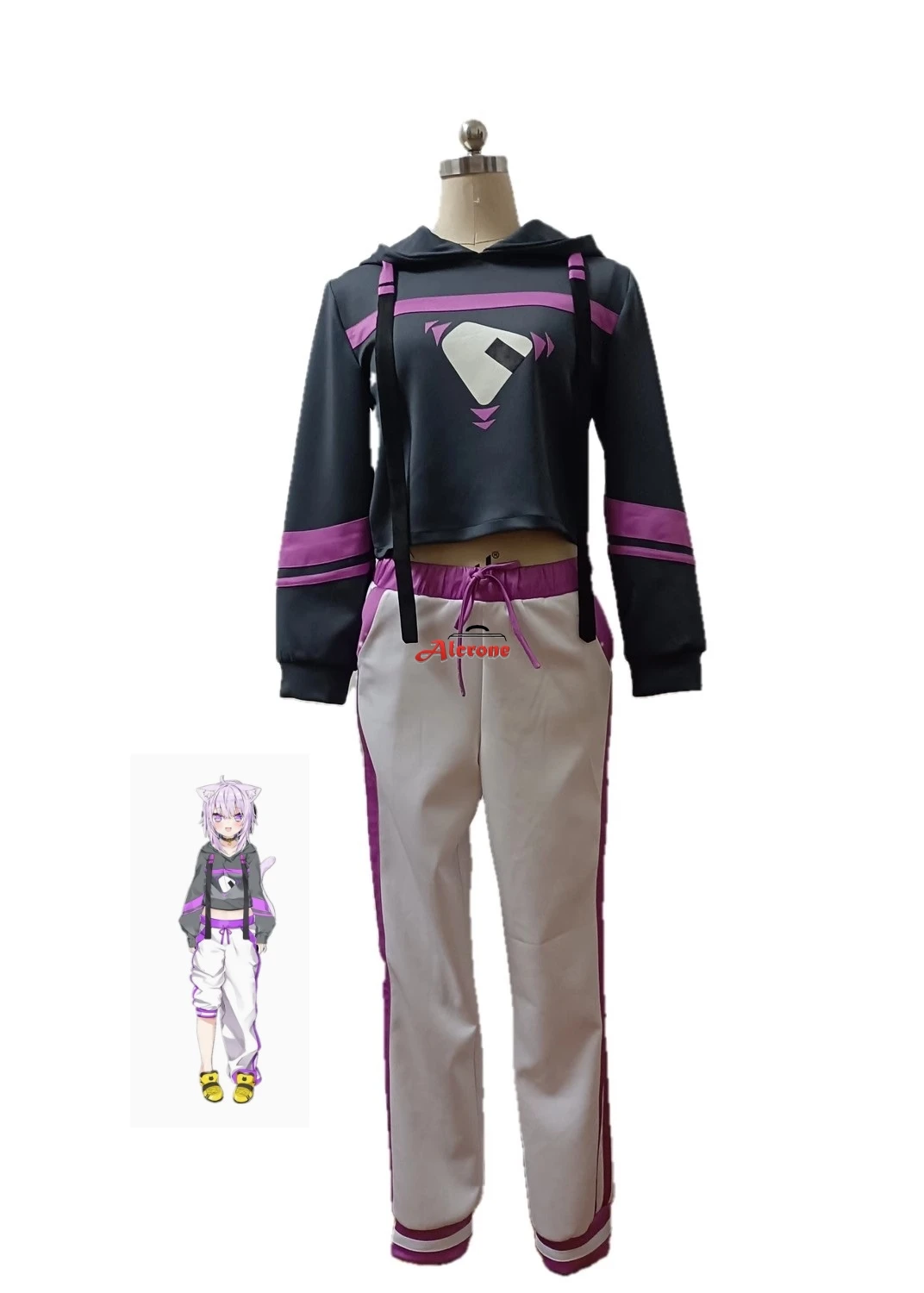 

Game Nekomata Okayu Cosplay Costume hololive Outfits Woman Halloween Cosplay Nekomata Okayu Clothing