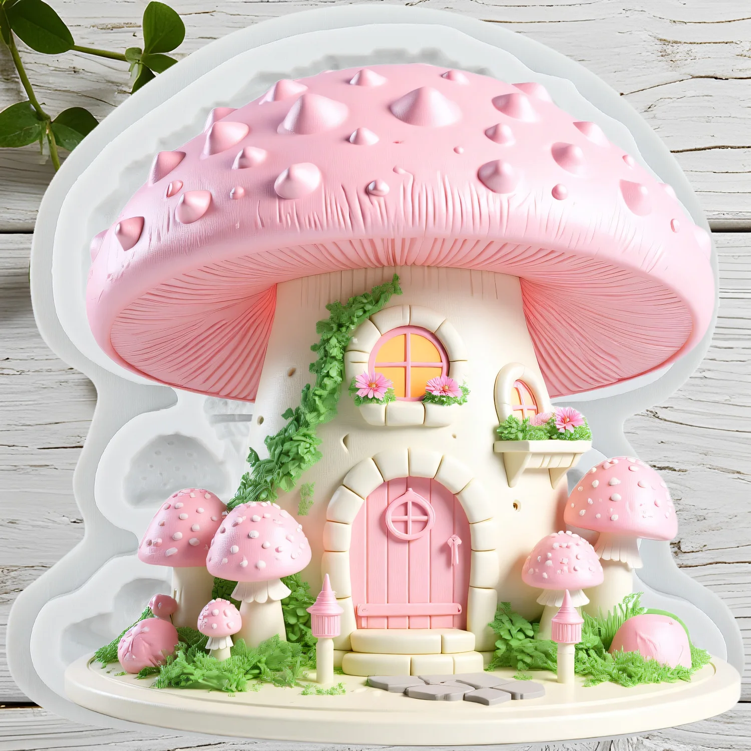 Mushroom House Sili… - image