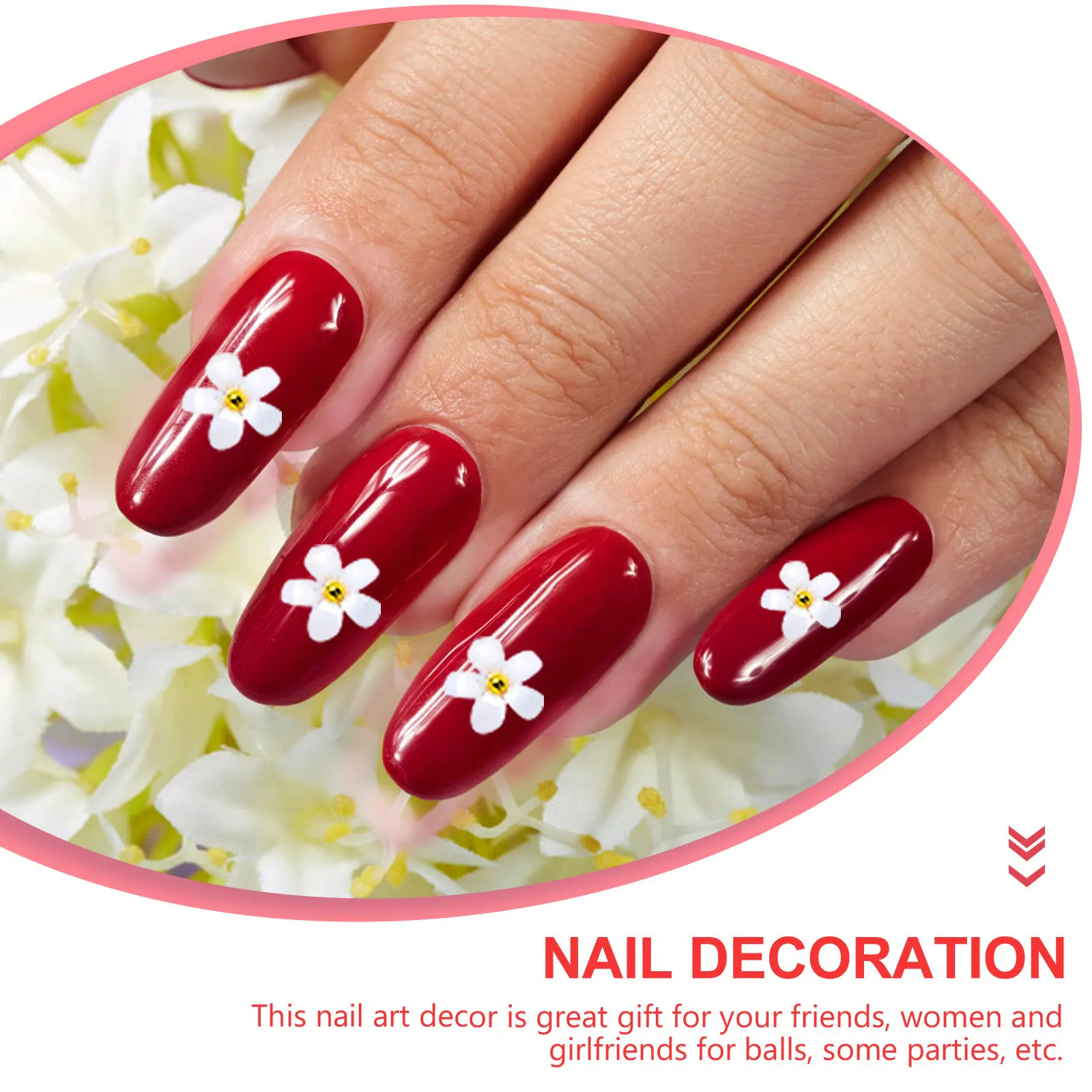 

6 Boxes Nail Art DIY Flower Decor Resin Manicure Charms Unique Ornament Beautiful Adornment Accessory Flower Nail Charms
