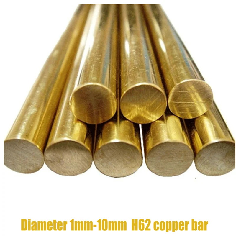 

H62 brass rod copper cutting tool diy hand rivet bar 1/2/3/4/5/6/7/8/9/10mm