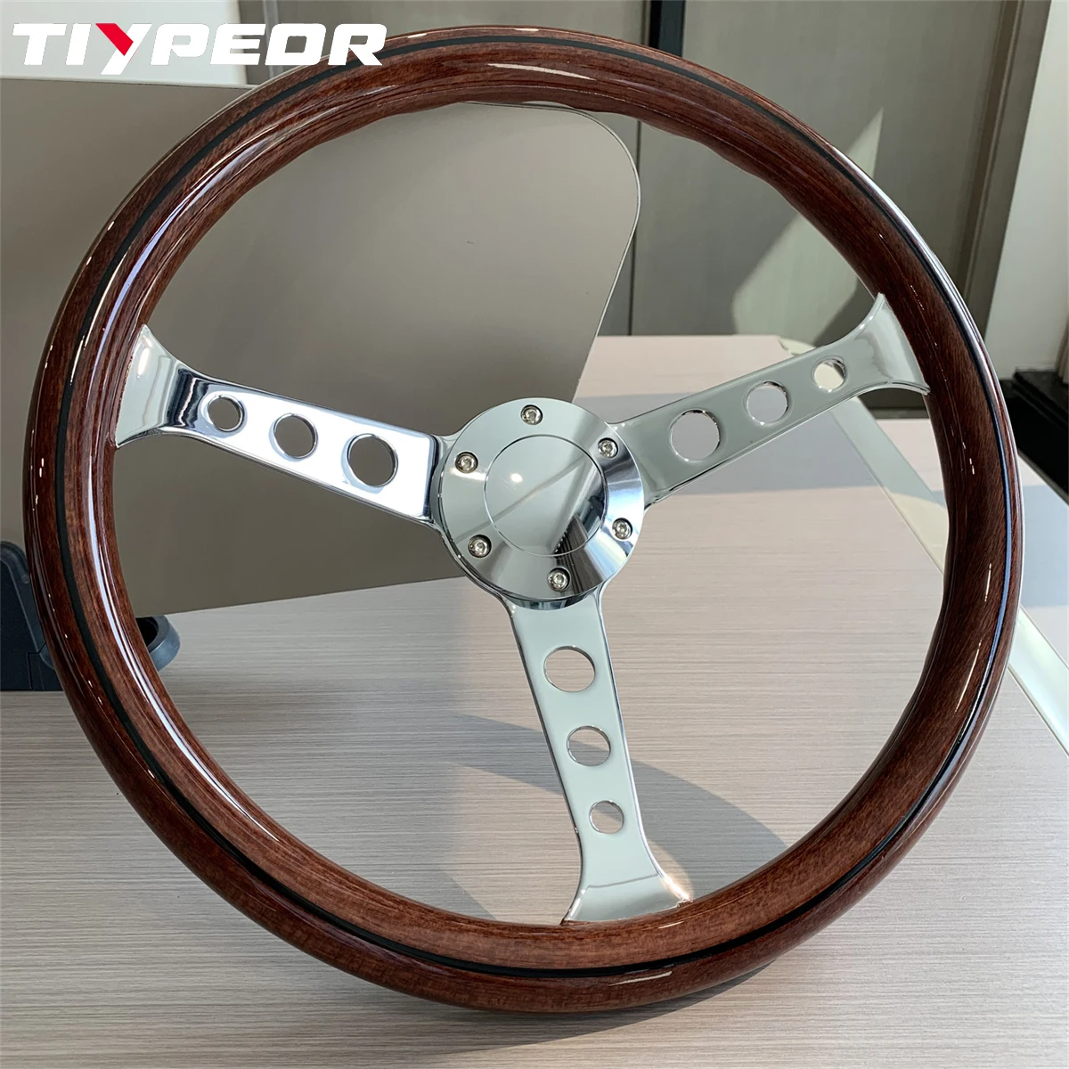 Racing ABS Sport Steering Wheel Hot Sale 15 Inch Steering Wheel  Body Interior Trim Car part