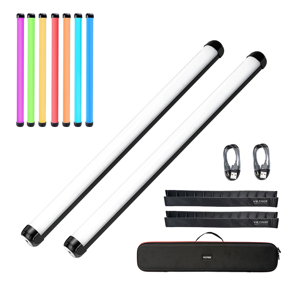 VILTROX K60 20W RGB LED Light Tube Fill Light Wand Stick 2500K-8500K Dimmable TLCI≥97 CRI≥95 OLED Wireless Remote Control