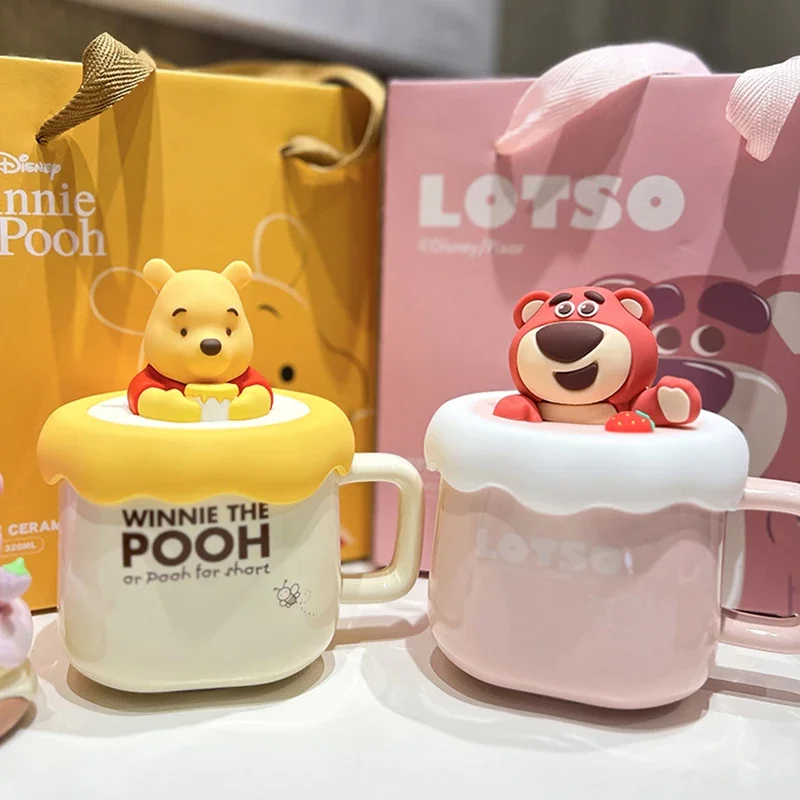 Official Toy Story Lotso Mug Winnie The Pooh Ceramic Cup Coffee Milk Tea Breakfast Mug Drinkware Exclusive Christmas Gifts