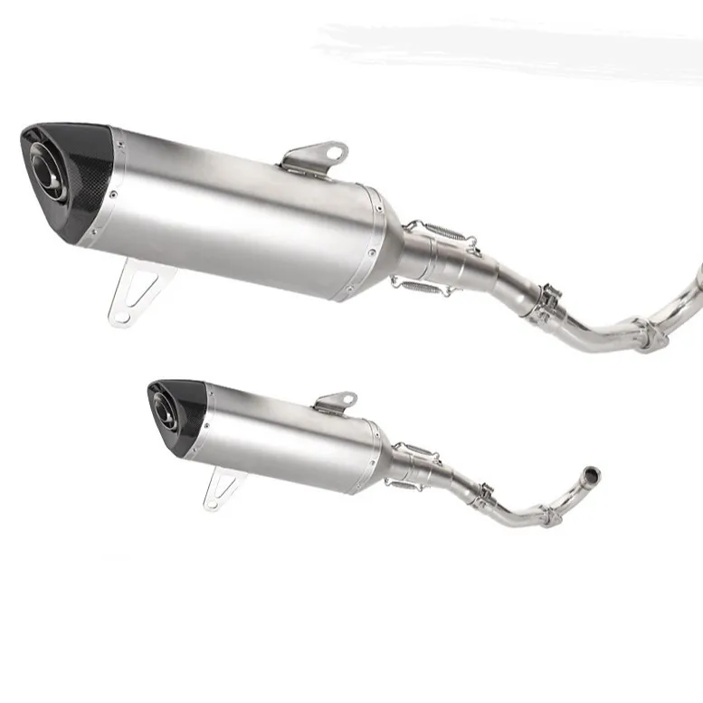 Suitable For Motorcycle Scooter XMAX300 Full-section Exhaust Modification, Stainless Steel Front And Tail Exhaust Pipes