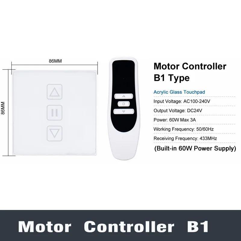 DC24V Motor Controller Electric Linear Actuator Lifting Column Controller AC 110V 220V 60W 120W Remote Control