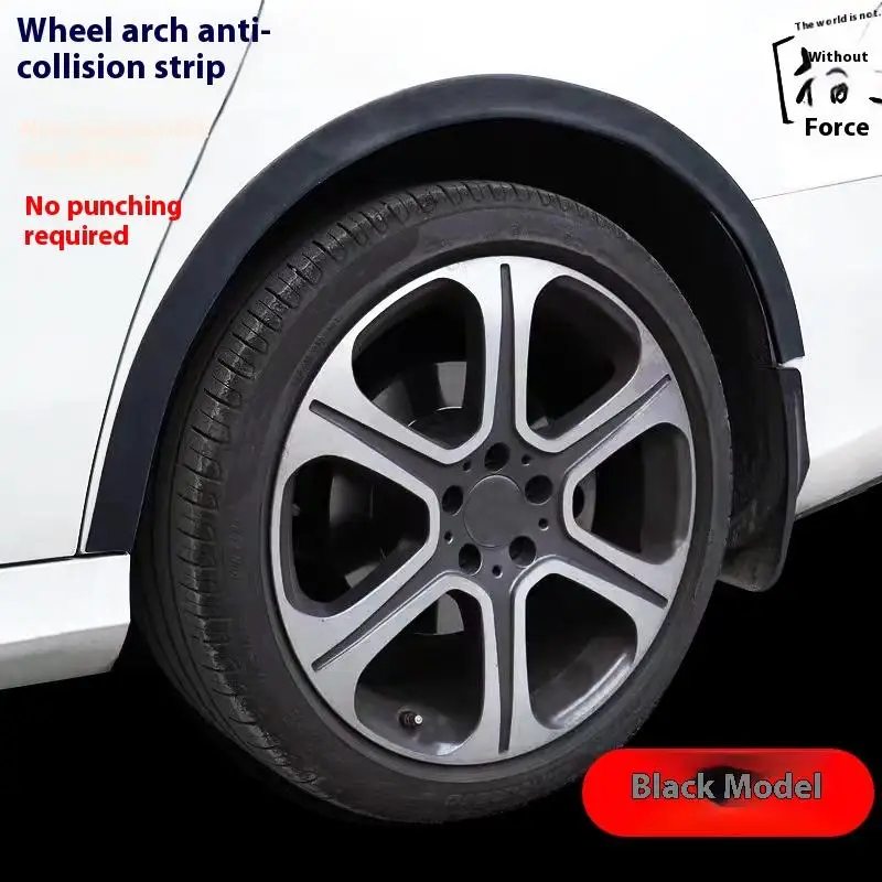 1Pcs Car Wheel Fenders Horn Arches Carbon Fiber Patterned Car Wheels Tire Arches Decorative Lips Extended Molded Protection
