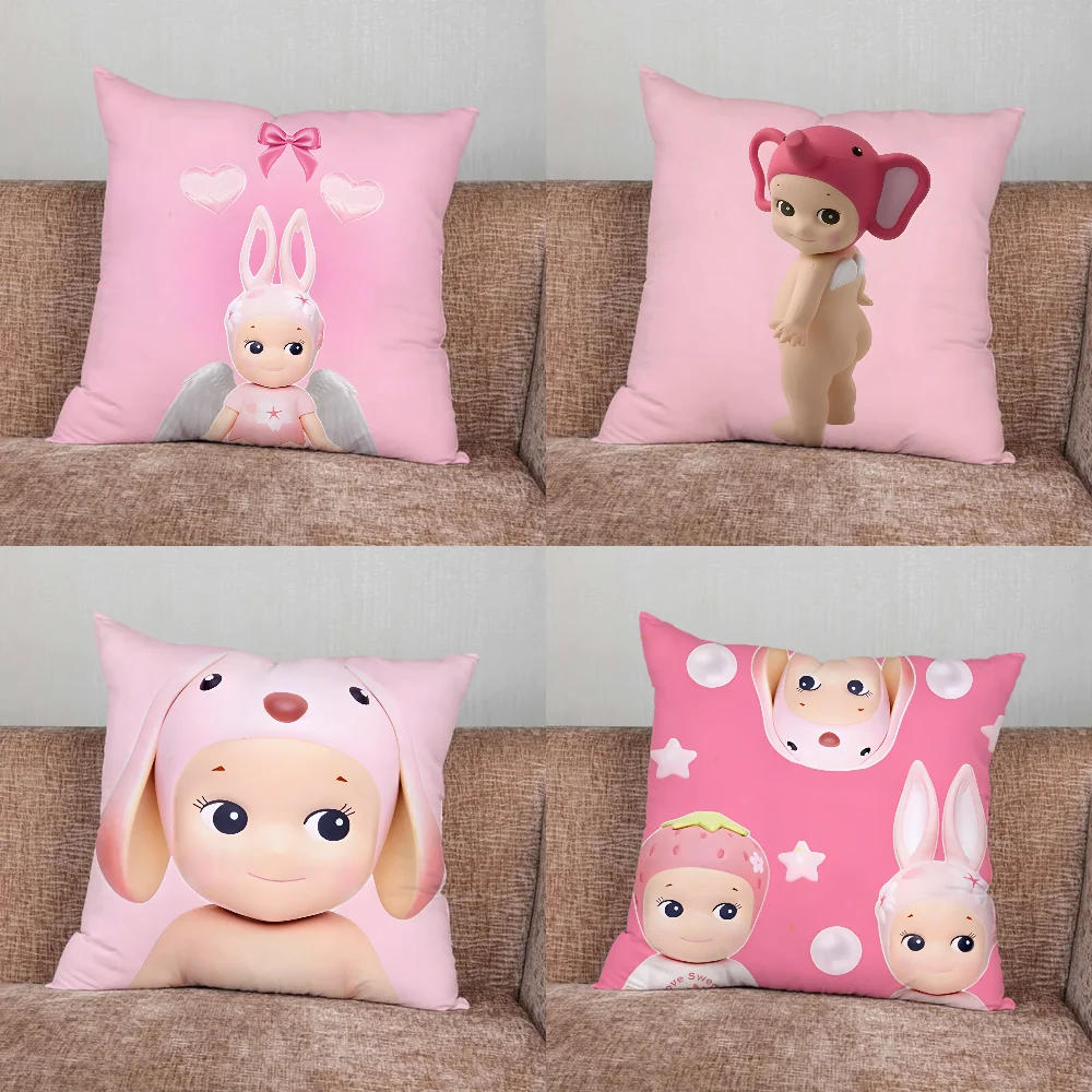 

Cute Sonny A-Angel Pillow Case For Home Bedroom Car Office Decoration Living Room Sofa Cushion Cover Suitable