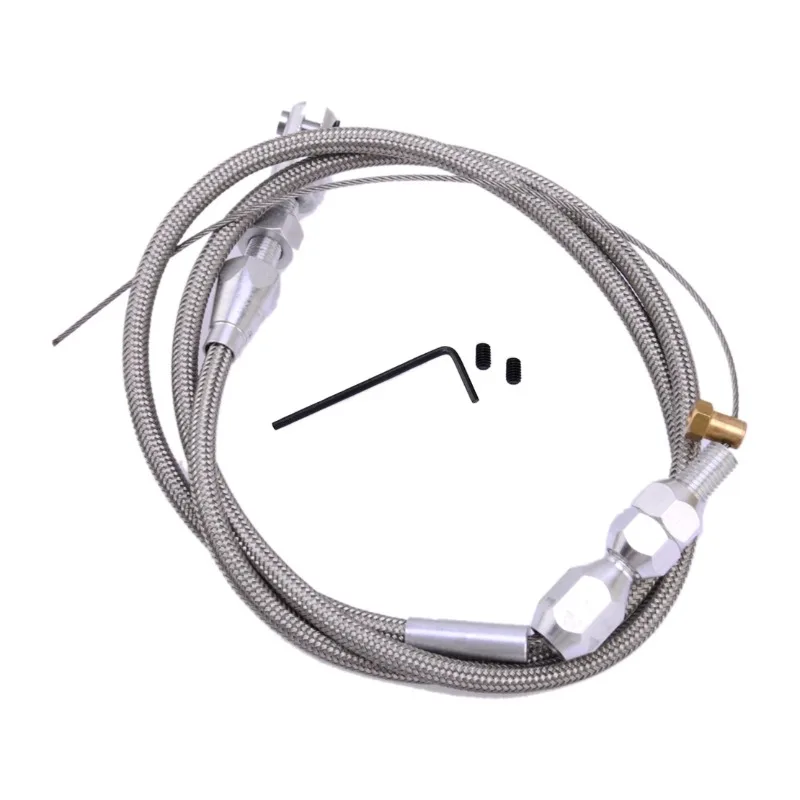 36 Inch Adjustable Universal Car Throttle Accelerator Cable Stainless Steel Braided