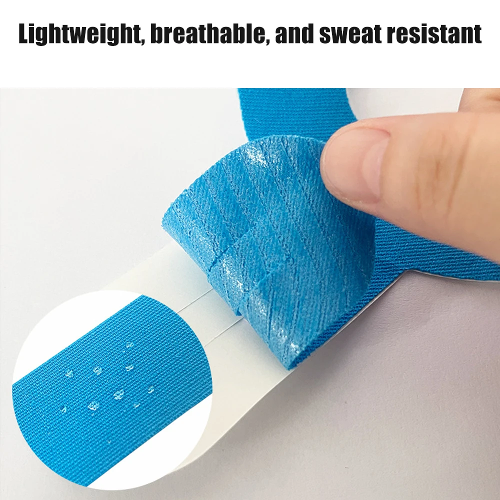 5 Stück Kinesiologie-Tape für Knie, Kniestützband, vorgeschnittenes Knieband für Kniestabilität, Sportband, kinetische Klebebänder für Knie – Detail 9