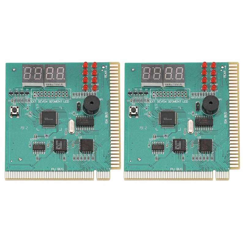 

2X диагностическая 4-значная плата PCI для ПК, материнская плата, тестер, анализатор, анализатор для ноутбука