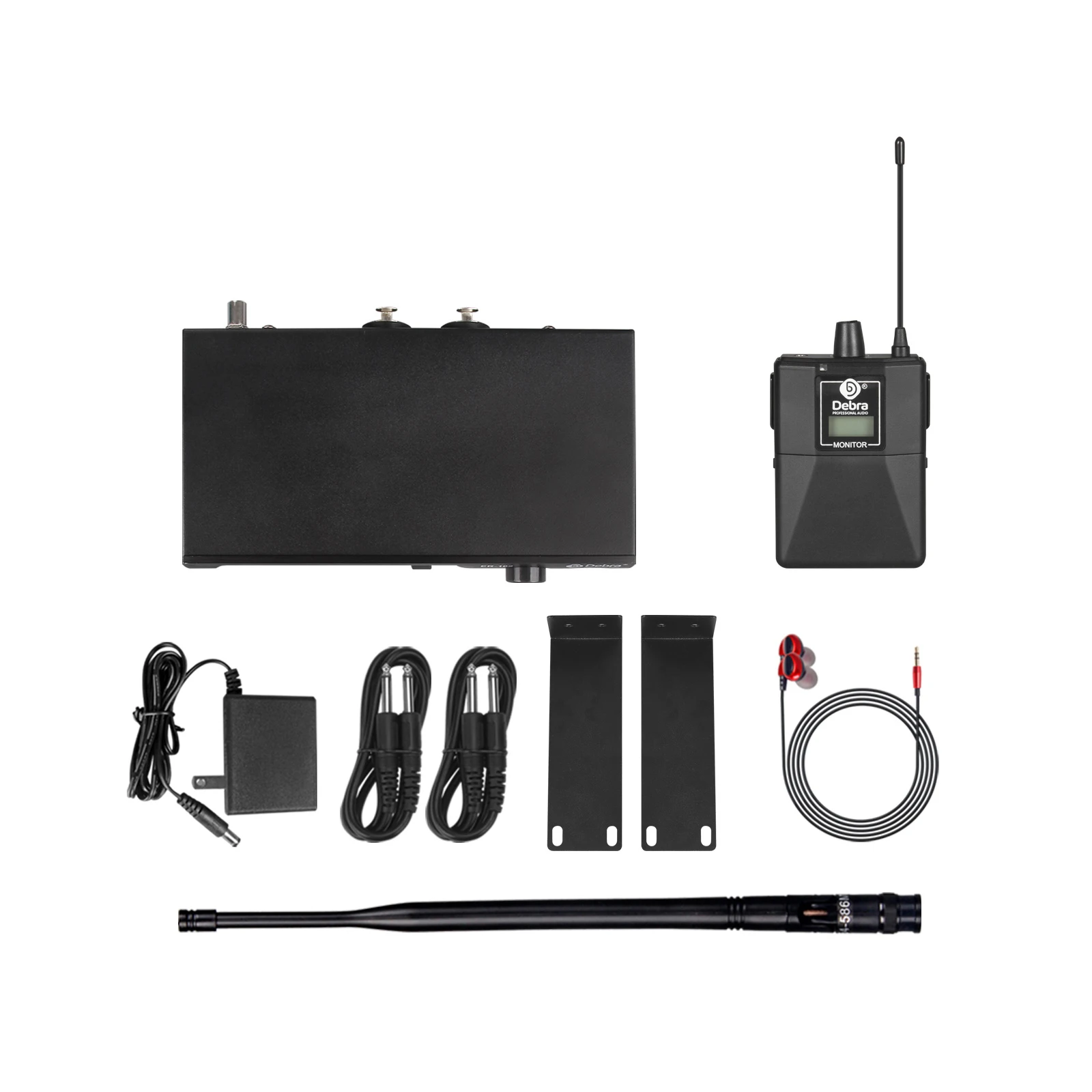 Debra ER102 UHF In-Ear Monitor Draadloos Systeem Met Meerdere Professionele Zenders Voor Kleine Concerten En Home Theater.