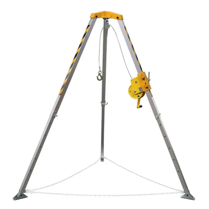 1800lbs  Scalable Emergency Rescue Tripod Portable Deep Well Rescue Multifunction Aluminum Alloy Tripod