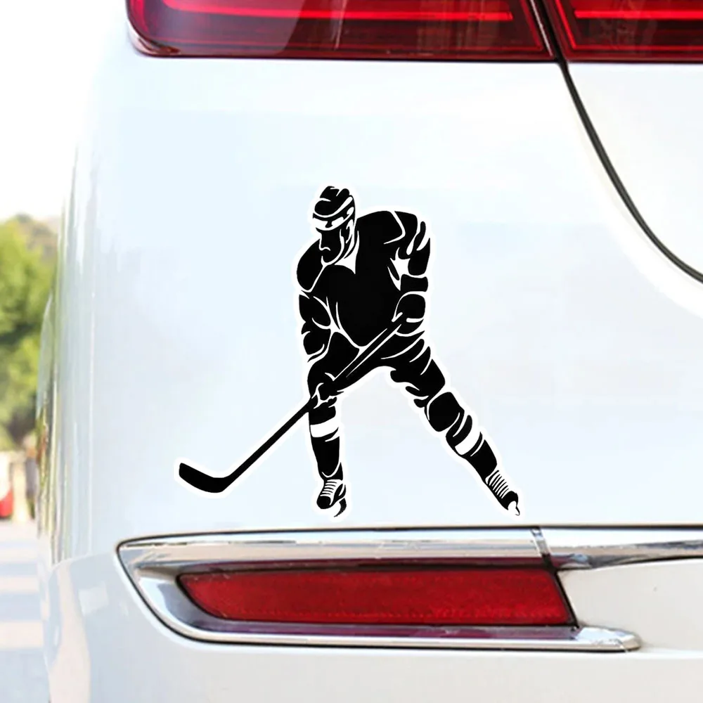 

Наклейка на автомобиль Хоккеист, Waterproof Car Sticker Decal for Bumper, Window, Laptop, Truck, Mot