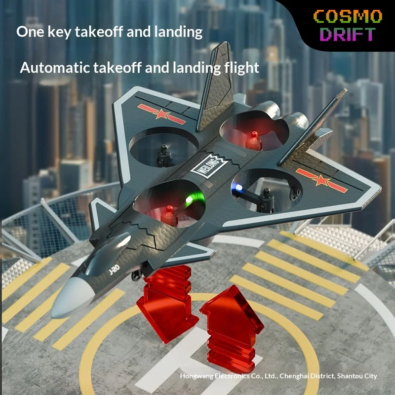 

Hot Remote Control Stunt Fighter Jet Gesture Controlled Aircraft Drone Model J35 Kids Toy One Key Takeoff Landing For Boys