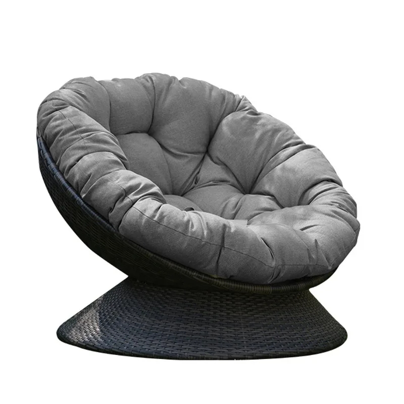 Outdoor Sofa Chair Single Rattan Chair Outdoor Furniture Multifunctional Swivel Chair