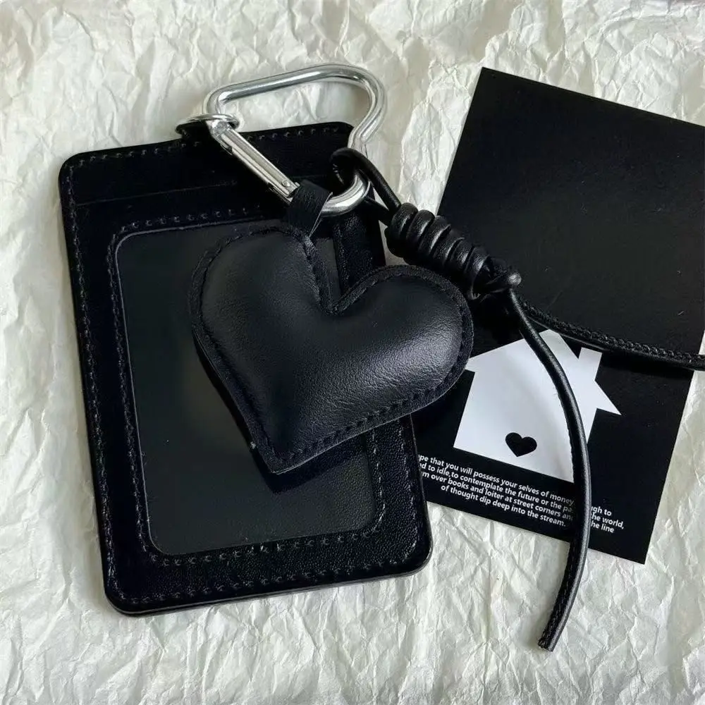 INS PU Leather Card Sleeve Bag Pendant Korean Style Bus Card Protector Photocard Holder Bus Card Use