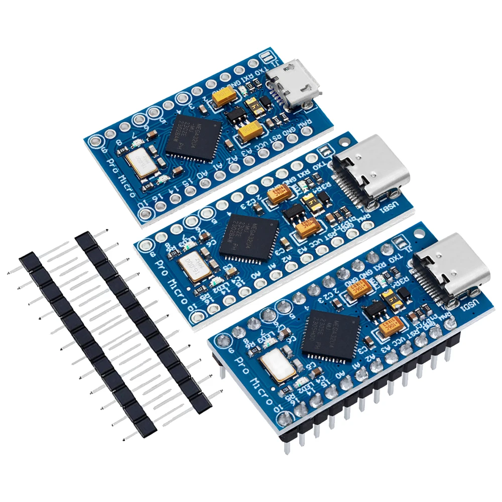 Pro Micro ATmega32U4 5V 16MHz Zastępuje ATmega328 dla Arduino TYPE-C z 2-rzędowym pinowym nagłówkiem dla Leonardo Mini Usb Interface Pro — zdjęcie produktu 3