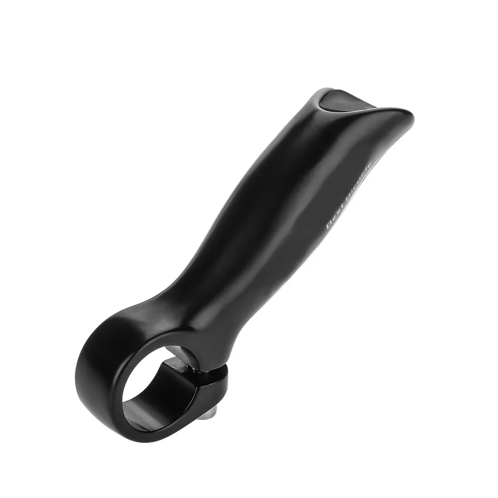 1 Pair Black Bike Bar End Ergonomic With Stoppers Bar End Grips 11cm Length 22.2mm Diameter MTB Handlebar Ends