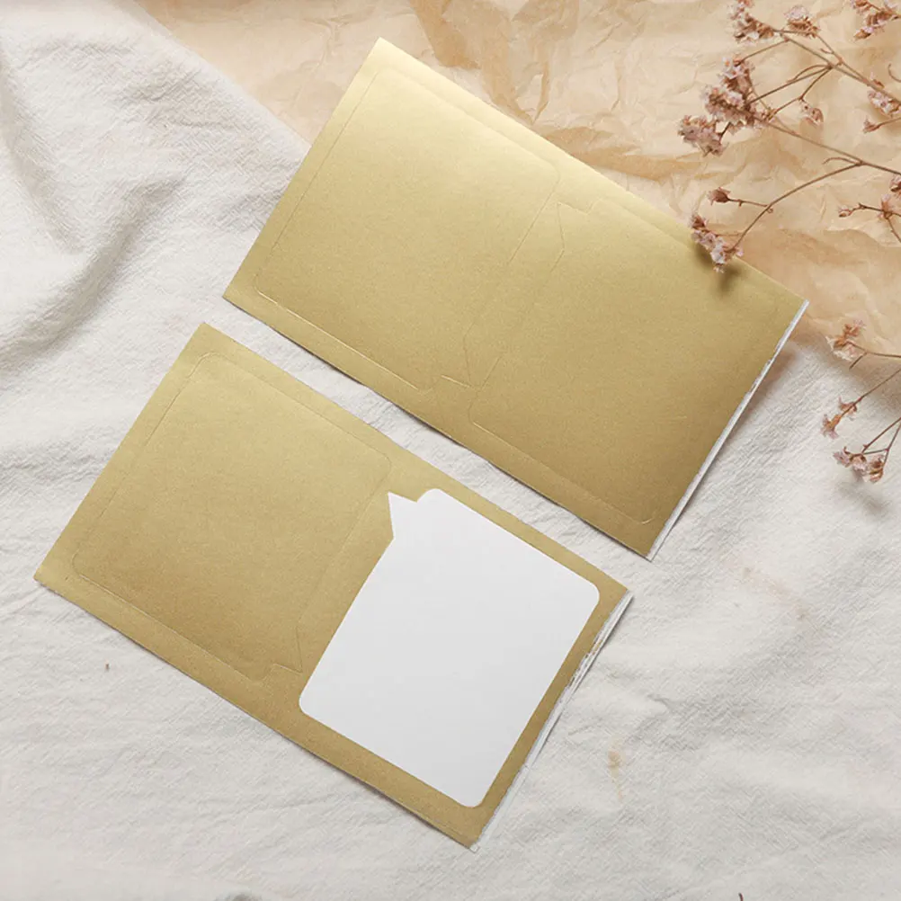 

50 Pcs Scratch Off Sticker for Letter Card Paper Decoration Eco Friendly DIY Adhesive Decal Gift Idea Jewel Birthday