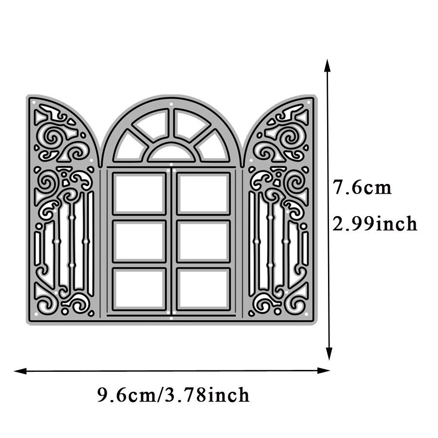 2024 AliliArts Metalowe matryce do wycinania Chabby Chic Okno diy Scrapbooking Album fotograficzny Dekoracyjne wytłaczanie PaperCard Die