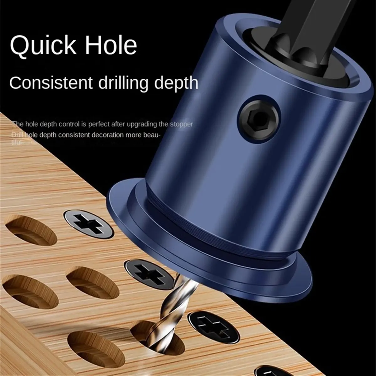 DT35BG 8mm Shank Countersunk Drill Bit Alloy Core Limiter Countersink Drill Router Bit Woodworking Drilling Pilot Hole