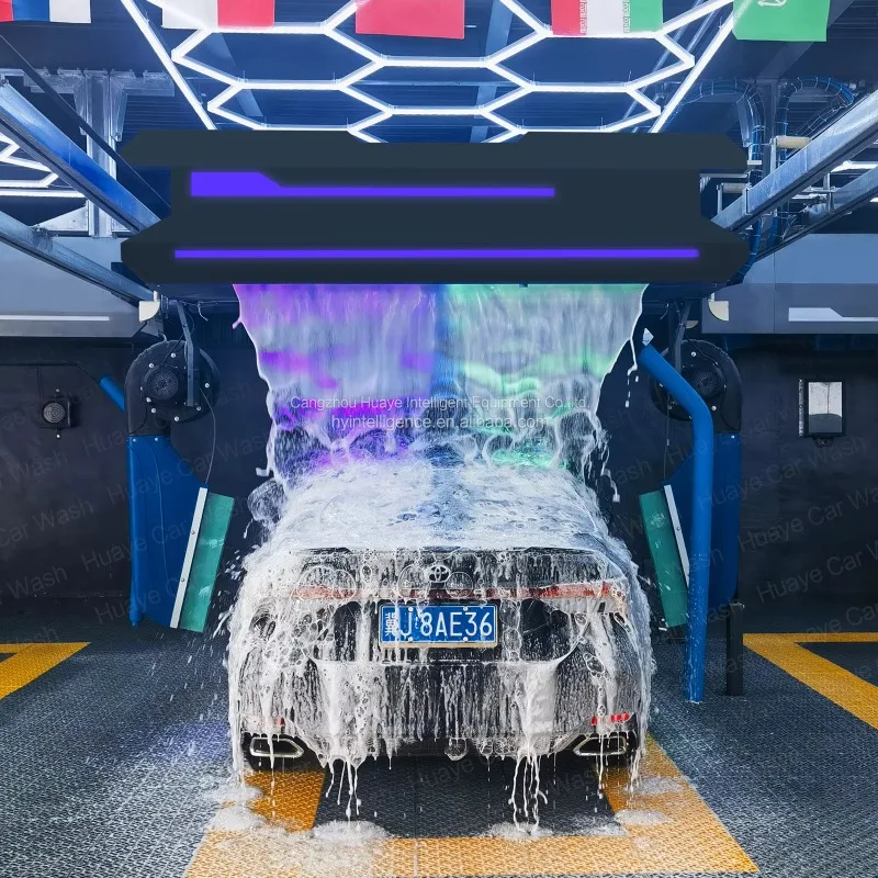Hot Sale PLC Control Non-contact Fully Automatic Car Wash Machine with 6 Air Dryers China Factory