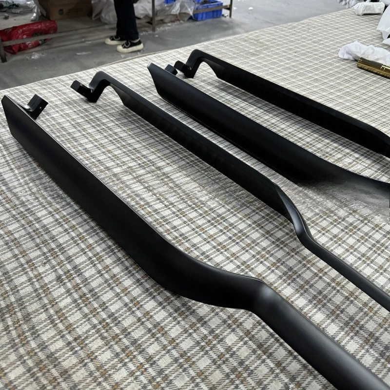 Stainless steel handle thickened Chinese glass door pull, pure black simple