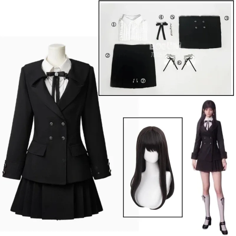 

Game Love and Deepspace Heroines Cosplay Costume Wig Dream Prelude Top Skirt Earrings Abysswalker JK Uniform for Girls