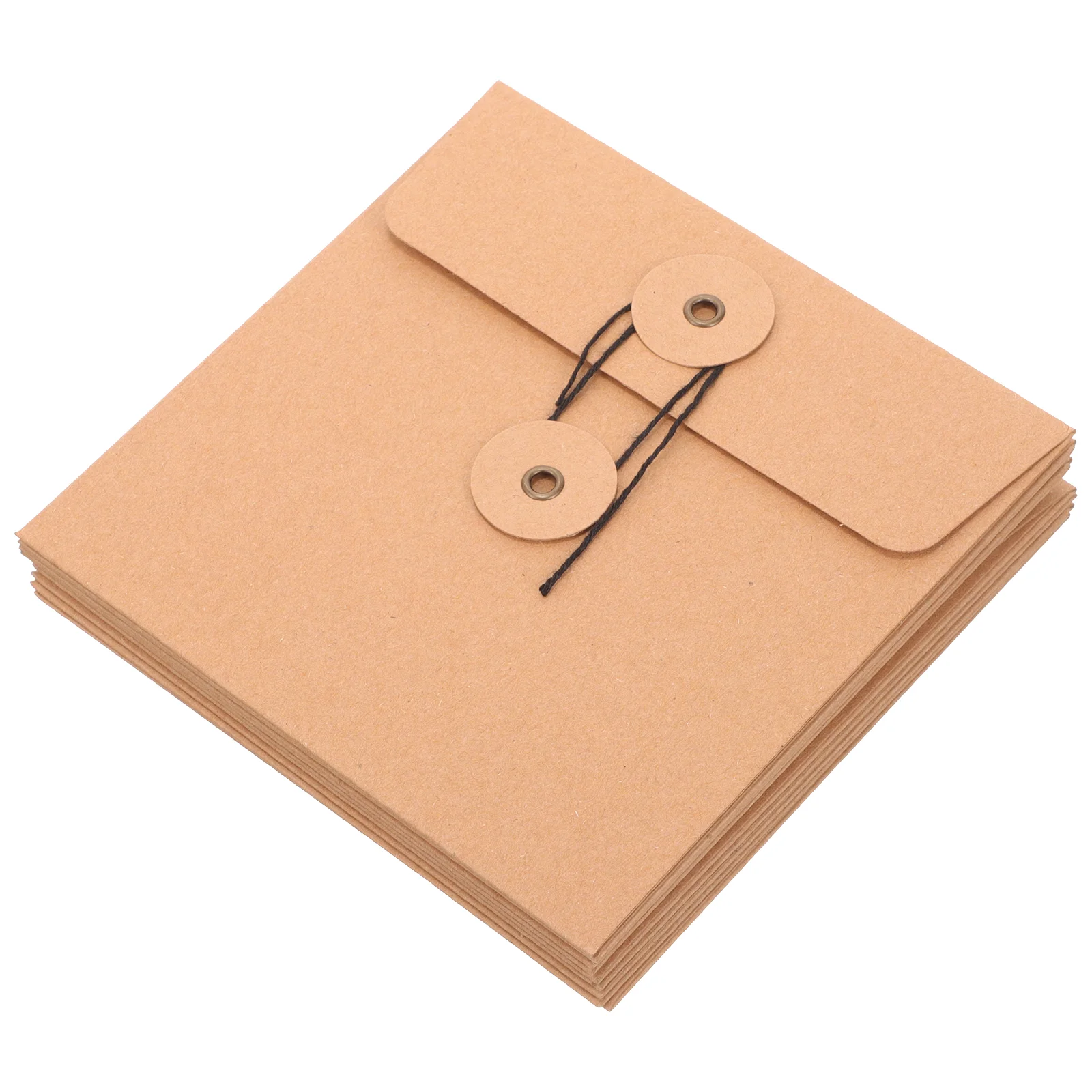 10 peças envelope kraft papel traseiro cd dvd suporte de armazenamento mailers envelopes mangas