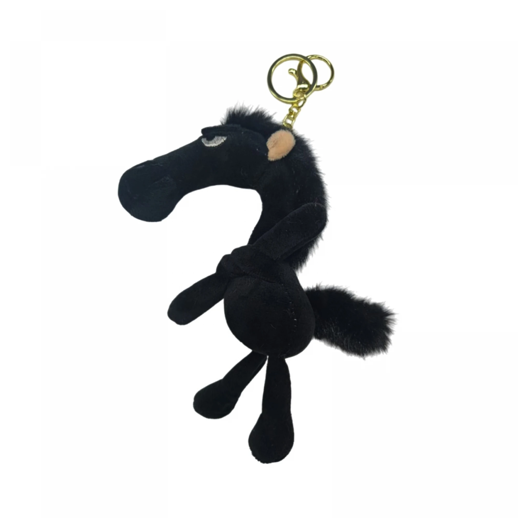 Porte-clés licorne en peluche mignon, breloque de sac en peluche pour sac à main, sac à dos, clés-idée cadeau du nouvel an