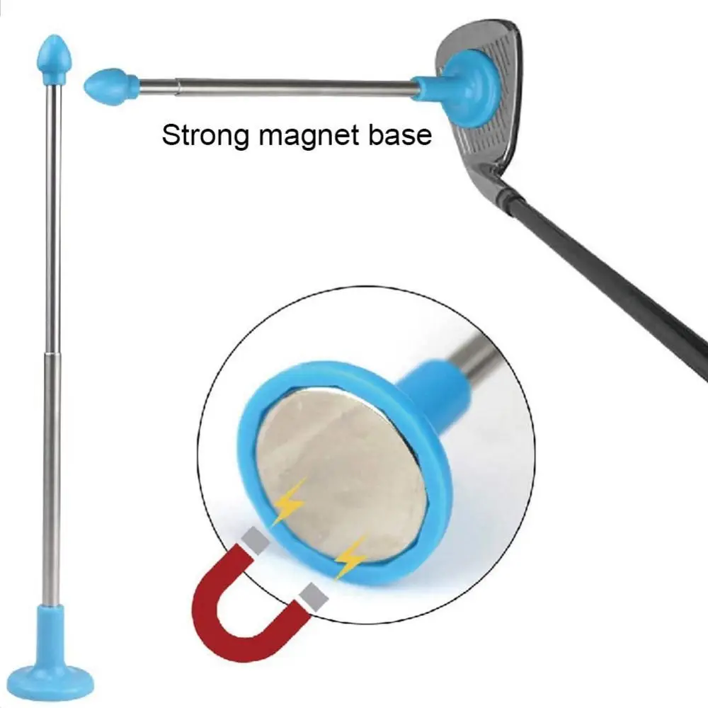 

Магнитные выравнивающие стержни для гольфа из нержавеющей стали, выдвижной инструмент для выравнивания лица в гольф-клубе, прочный портативный