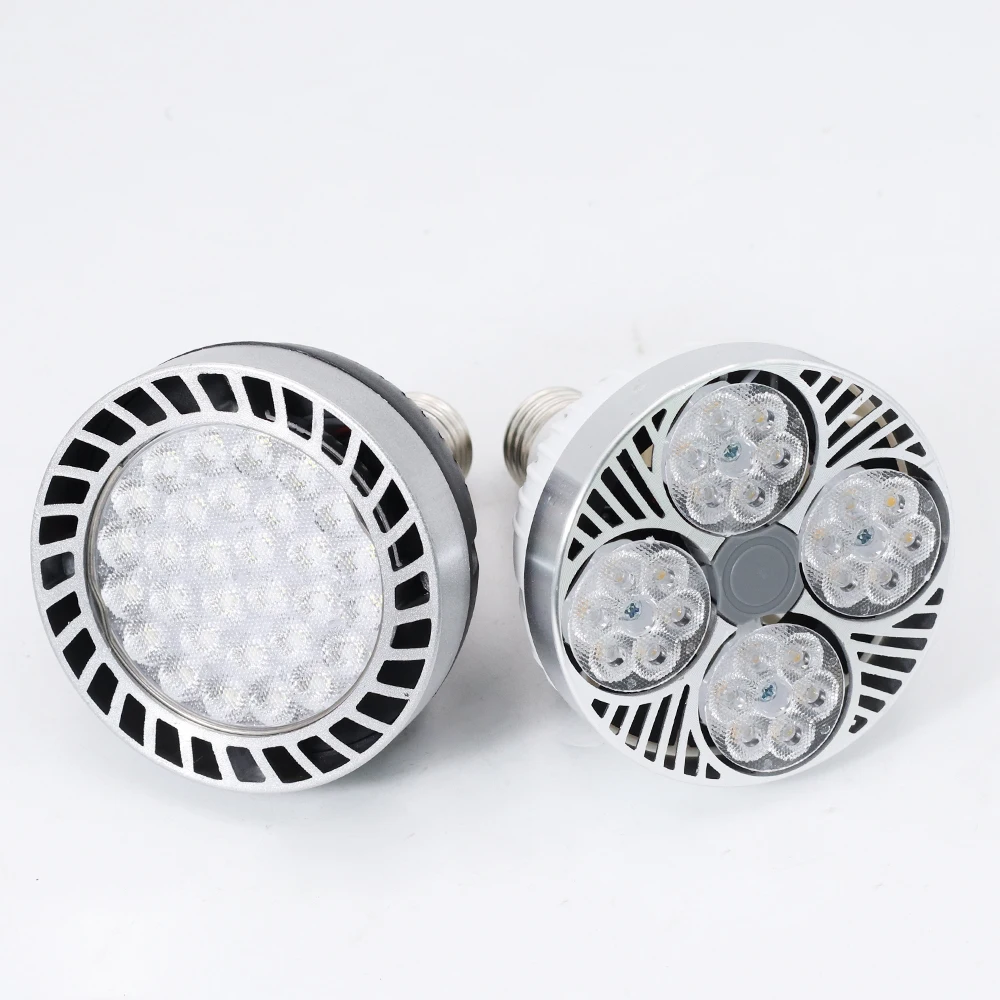 Bombilla LED PAR30 de 35W/45W E27, Súper Brillante, Ahorro de Energía, 220V, Foco, Luz Diurna, Proyector, Iluminación