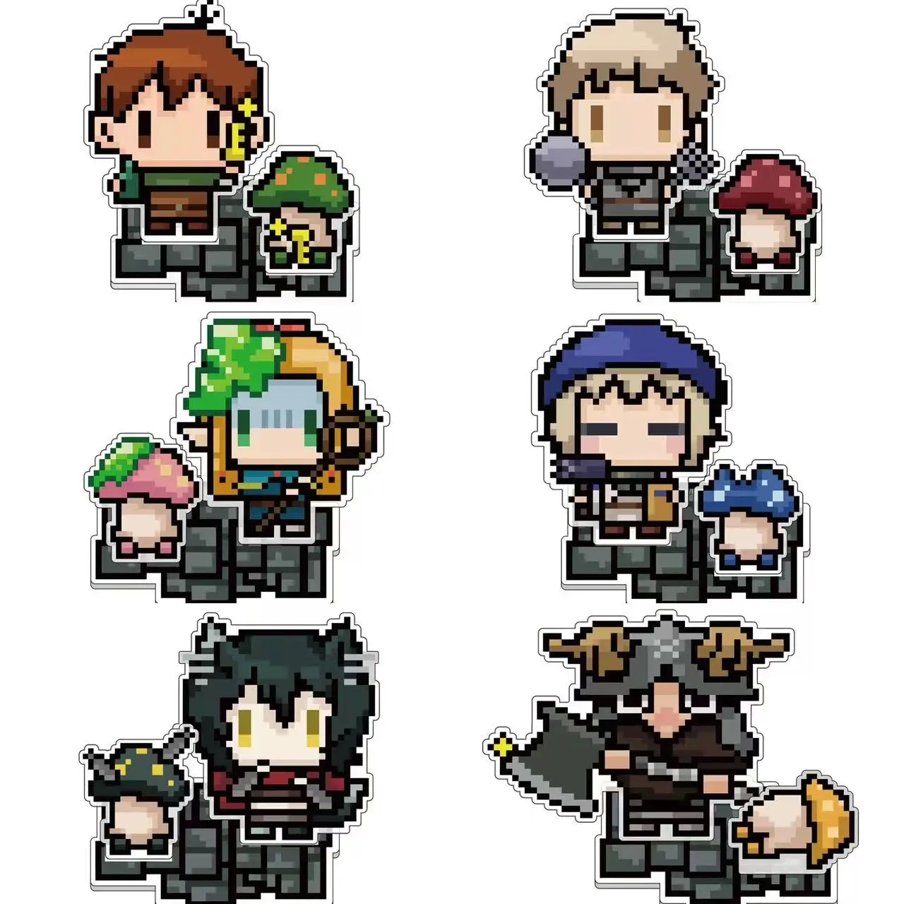 

Game Chilchack Chilchuck Marsilla Marcille Marushiru Acrylic Stand Doll Anime Senshi Laius Figure Model Plate Cosplay Toy Gift