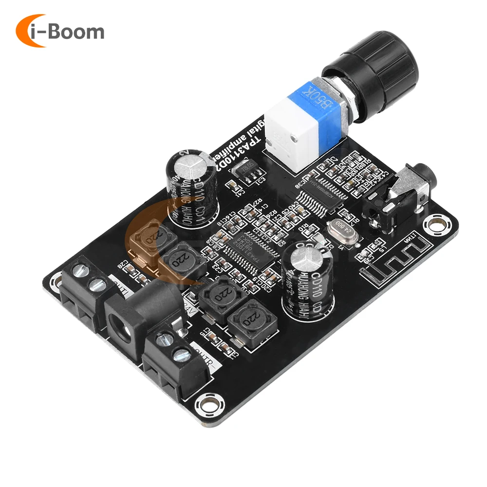 DC12-24V Bluetooth 5.0 Amplifier Board Class D Audio Amplifier 2.0 Channel HiFi Stereo Home Amplifier Portable BT Amplifier