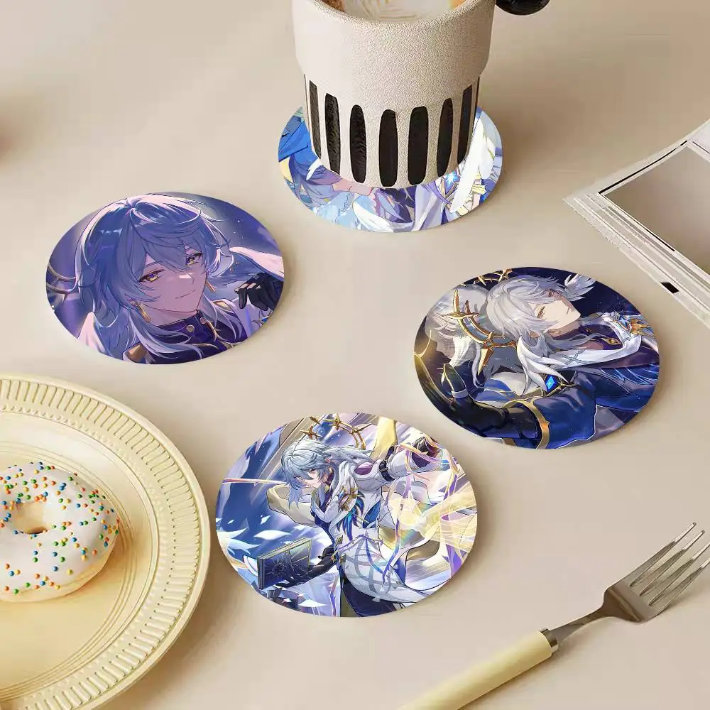 Game Honkai Star Rail Sunday Round Wooden Coasters Suitable For Restaurants And Coffee Home Gift Choice Holidays