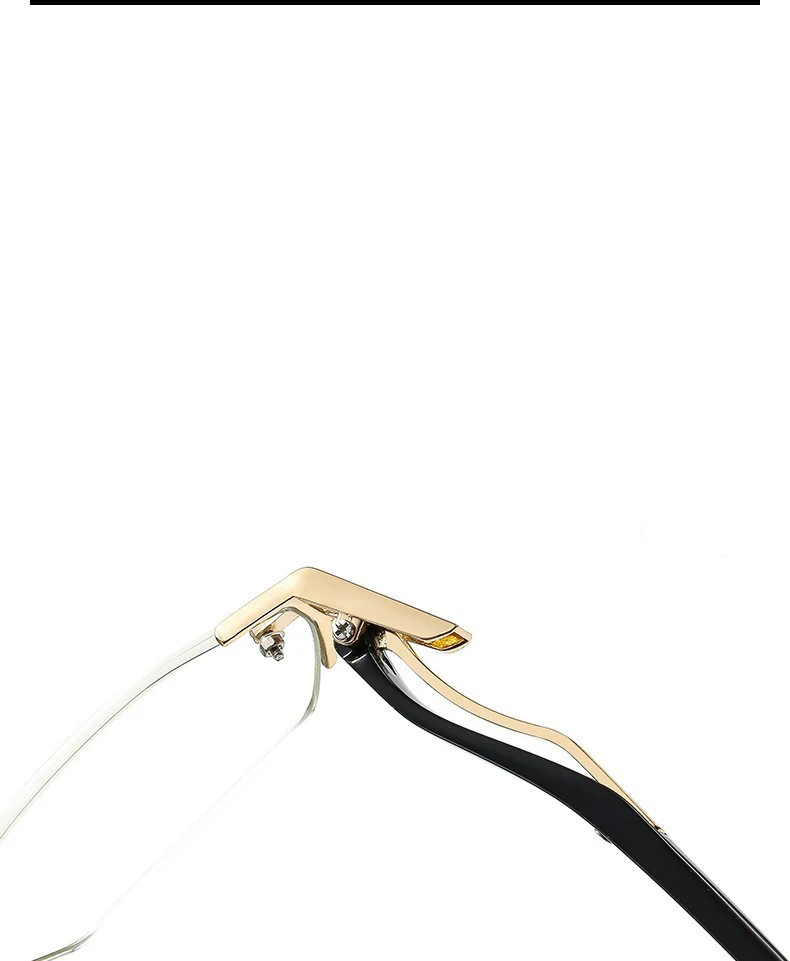 2025Neue Lesebrille für Männer und Frauen, randlos, Antiblulett, Brille, Unisex, photochrome Leser, modisch, Retro, vielseitig, Trendbrille – Detail 15