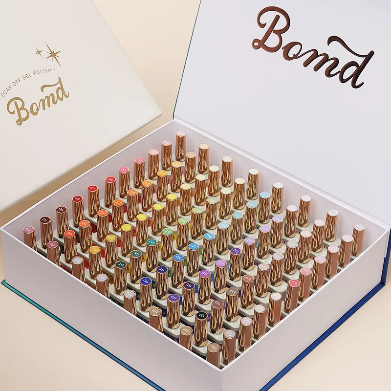 Bomd Spring Summer 100 Colors Nail Gel For Manicure Nail Salon Wholesale Gel Nail Polish Set Soak Off UV LED Varnish Kit 15ml