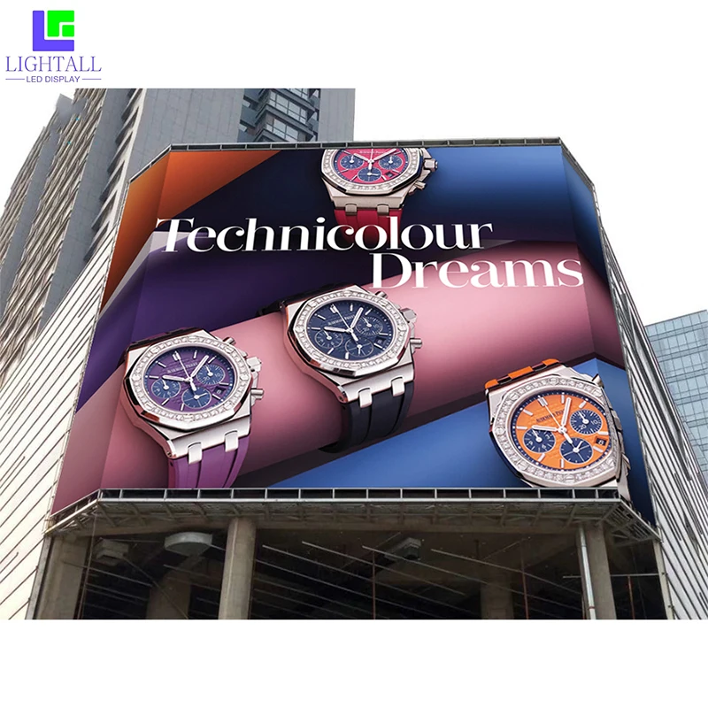 لوحات عرض LED بالألوان الكاملة P3 P4 P5 P6 P8 P10 شاشة عرض لوحة إعلانات كبيرة خارجية Pantalla LED خارجية