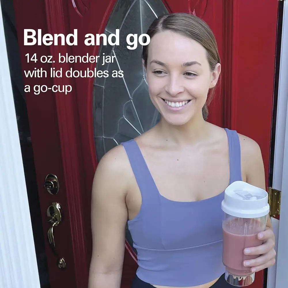 Портативный блендер Смузи Коктейли и ледяные напитки Дорожная чашка без BPA Легкий компактный дизайн Идеально подходит для использования в дороге