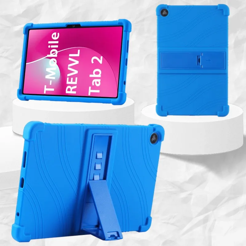 

Подходит для T-Mobile Revvl Tab 2, 10,1-дюймовый мягкий силиконовый защитный чехол для планшета с четырьмя углами, утолщенный, против падения