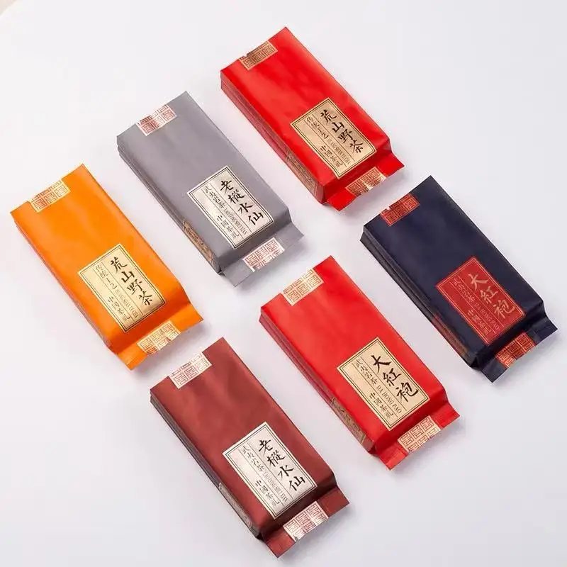 High-quality rock tea packaging bags oolong tea Dahongpao RouGui ShuiXian aluminum foil small bubble