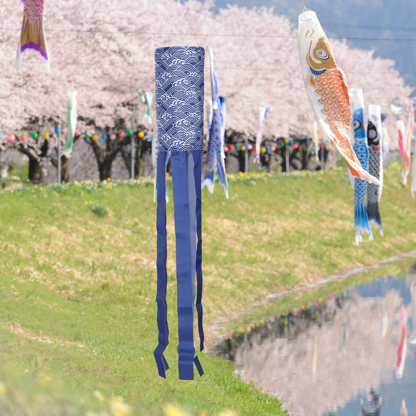 

Japanese Windsock Flags Outdoor Polyester Decorative Festive Garden Party Yard Porch Banner Holiday Celebration Festival Wind