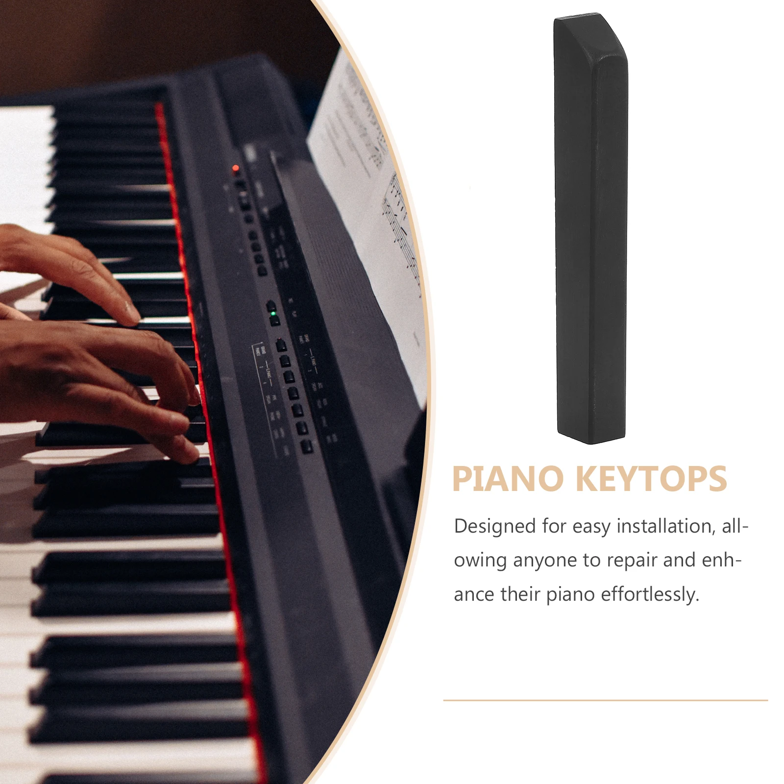 

Piano Accessories Black Keys Tag Keytop Keyboards Ebony Professional Keytops Baby