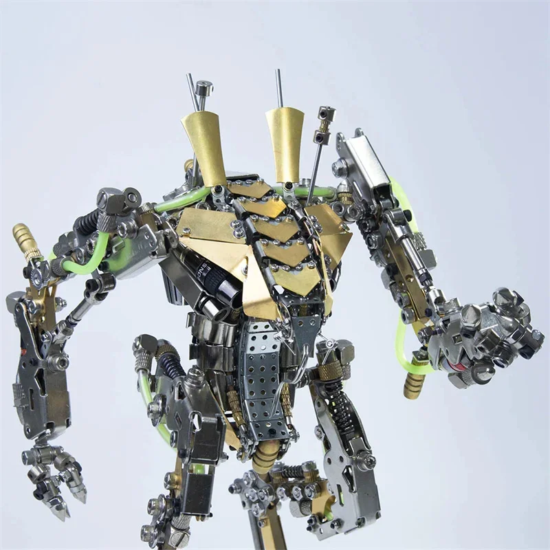 3D Metal Puzzle Lobster Shrimp Heavy Mecha Robot  with Movable Joints Jigsaw Model Building Kits for Kids Adults Toys  XIA-A