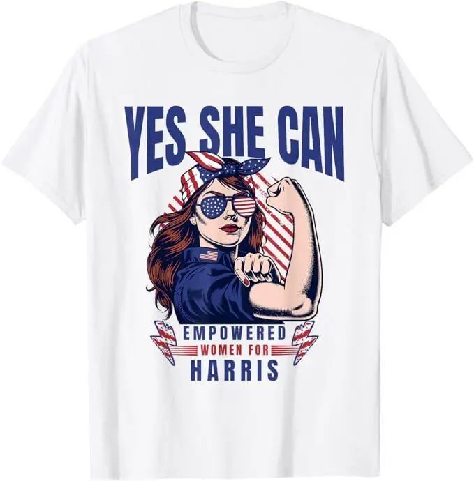 YES SHE CAN HARRIS FOR PRESIDENT 2024 T-Shirt