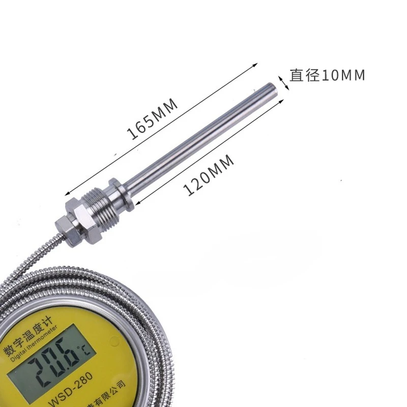 

Digital Thermometer with Probe Boiler Steam Thermometer High Precision
