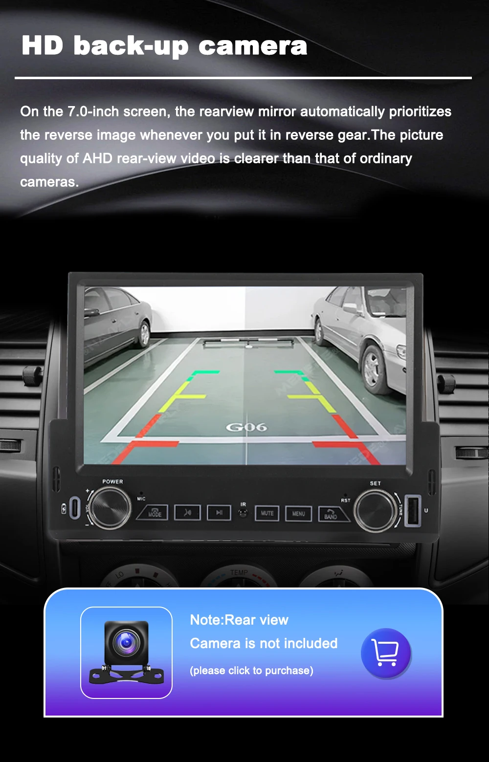 راديو ستيريو للسيارة 7 بوصة 1 din راديو واحد Din مع Apple Carplay وAndroid Auto Bluetooth Car Audio 1Din Mp5 Car Player