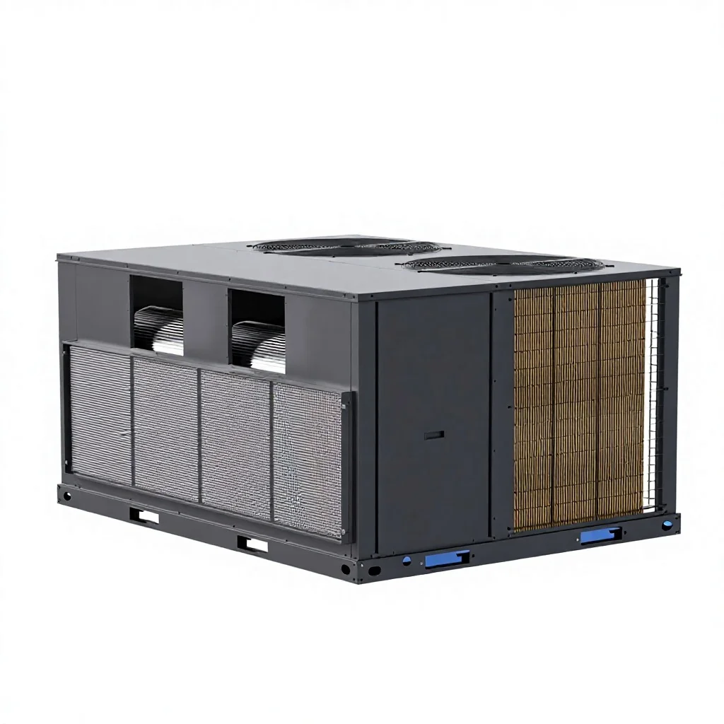 6.2TR Rooftop Scroll Compressor Packaged Air Conditioner Unit Motor Pump 380-415V 3PH 50Hz R410A Eco-Friendly Commercial AC Unit